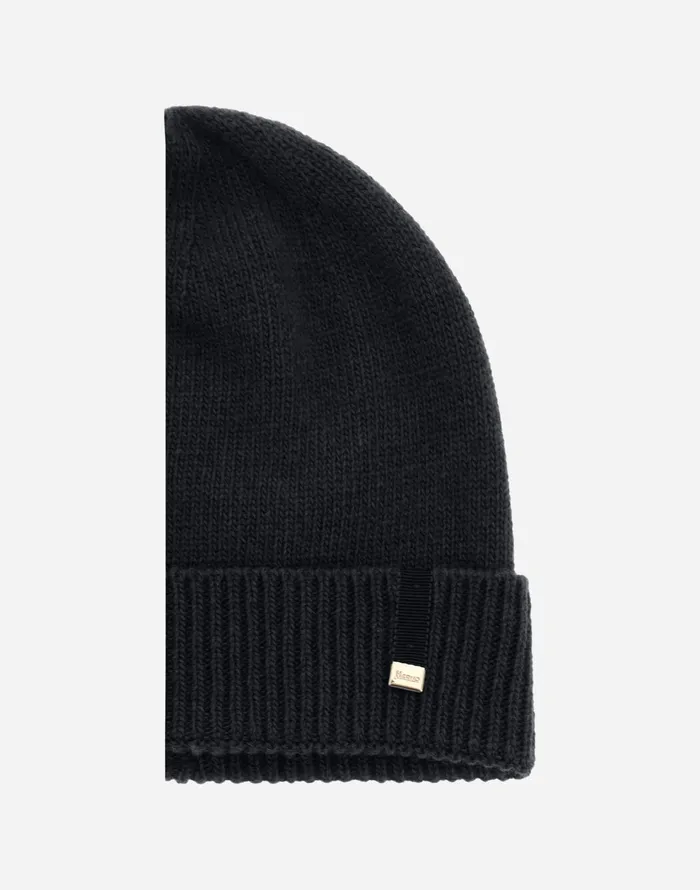 Herno BEANIE IN WOOL Black Women Hats