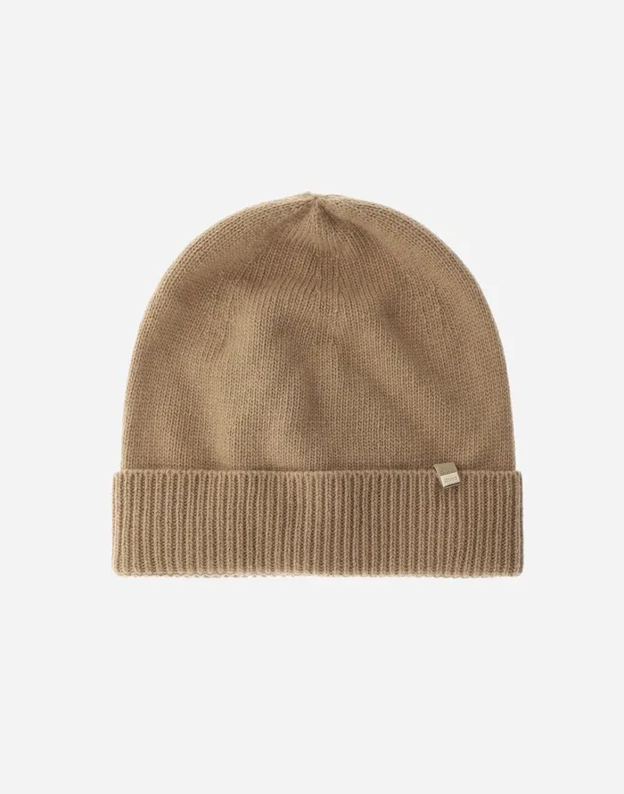 Herno BEANIE IN WOOL Camel Women Hats
