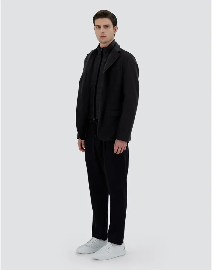 Herno BLAZER IN CASHMERE AND NYLON ULTRALIGHT Black Men Blazers