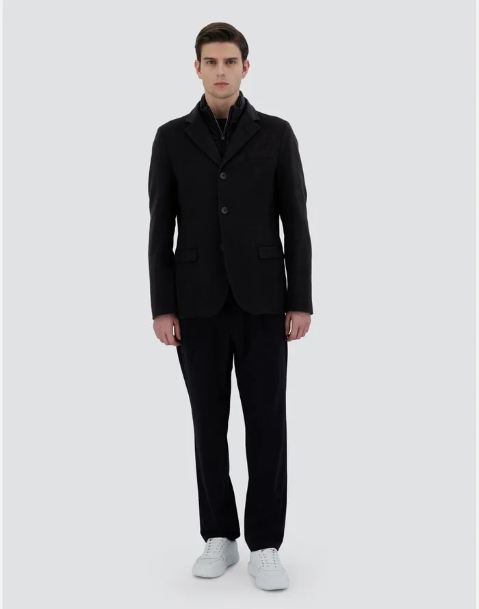 Herno BLAZER IN CASHMERE AND NYLON ULTRALIGHT Black Men Blazers