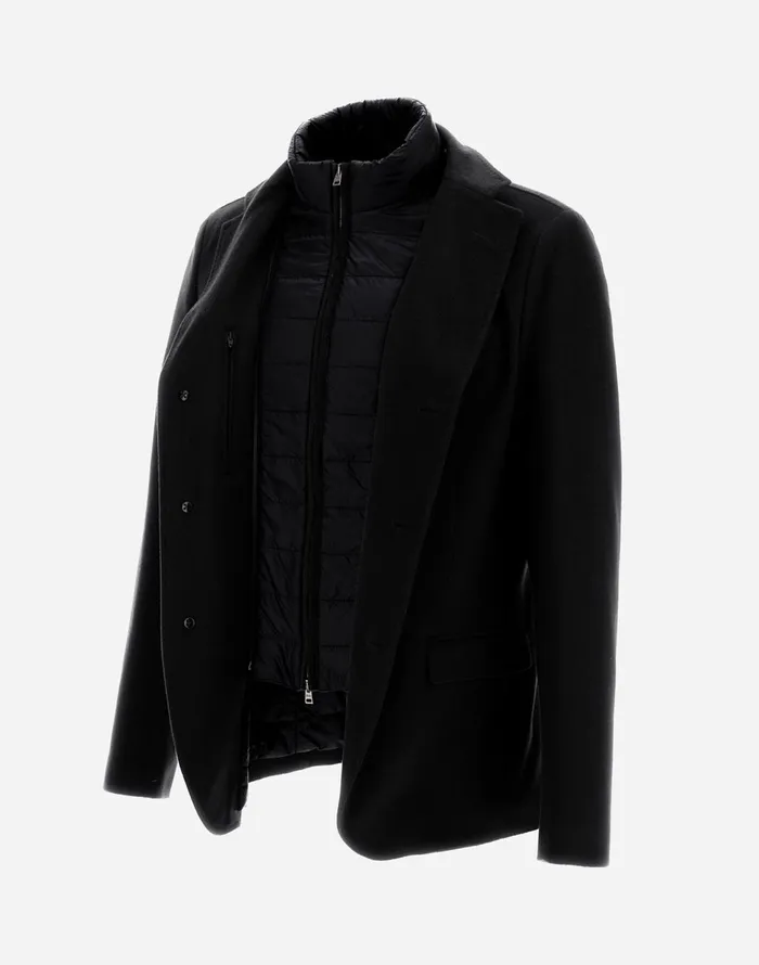 Herno BLAZER IN CASHMERE AND NYLON ULTRALIGHT Black Men Blazers