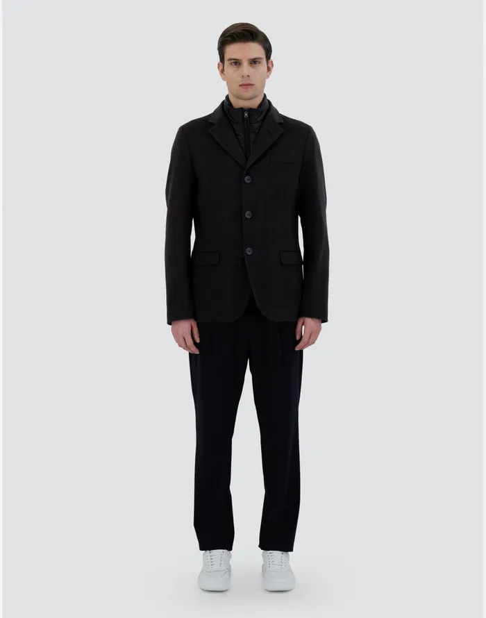 Herno BLAZER IN CASHMERE AND NYLON ULTRALIGHT Black Men Blazers