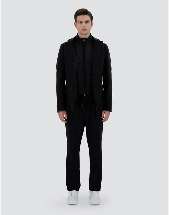 Herno BLAZER IN CASHMERE AND NYLON ULTRALIGHT Black Men Blazers