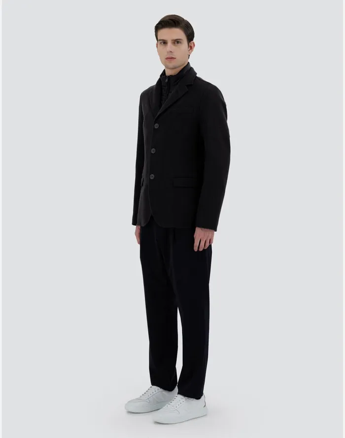 Herno BLAZER IN CASHMERE AND NYLON ULTRALIGHT Black Men Blazers