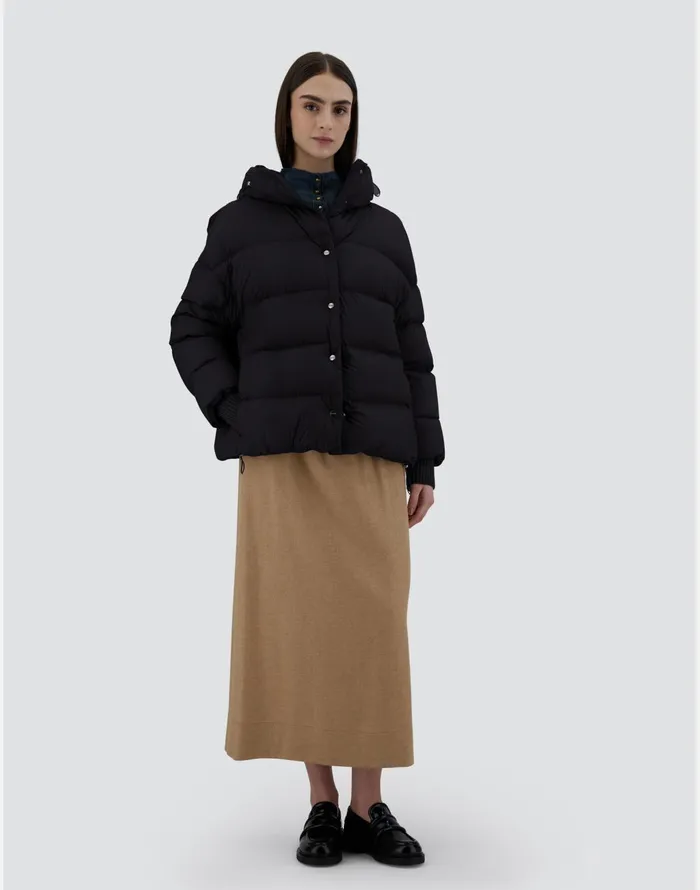 Herno BOMBER JACKET IN ECOAGE Black Women Bomber