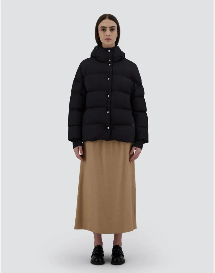Herno BOMBER JACKET IN ECOAGE Black Women Bomber