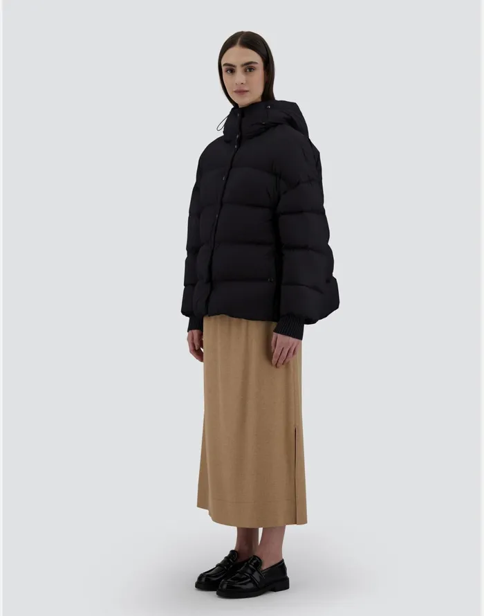 Herno BOMBER JACKET IN ECOAGE Black Women Bomber