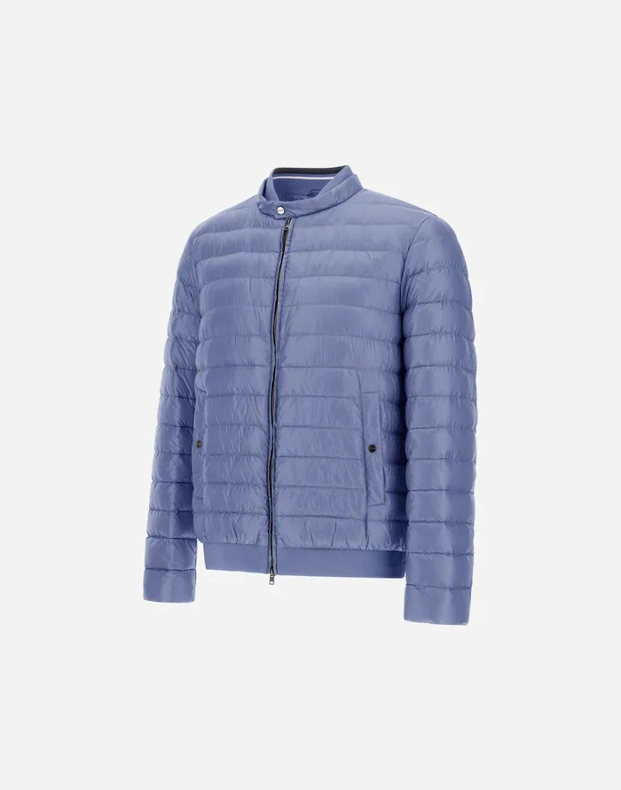 Herno BOMBER JACKET IN NYLONULTRALIGHT Light Blue Men Bomber