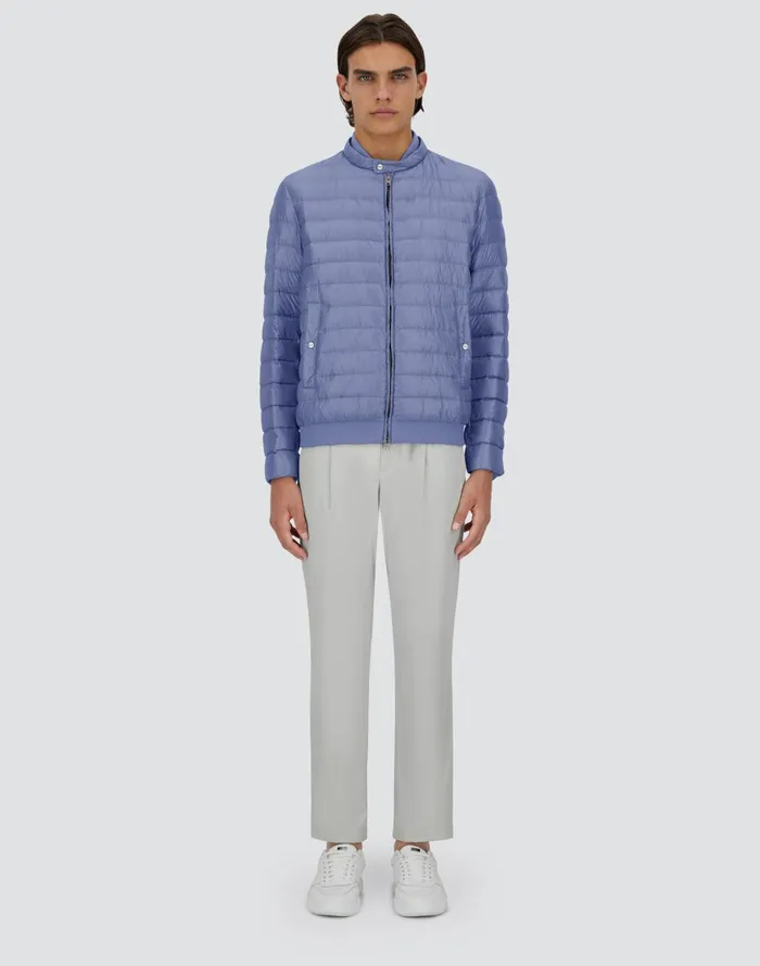 Herno BOMBER JACKET IN NYLONULTRALIGHT Light Blue Men Bomber