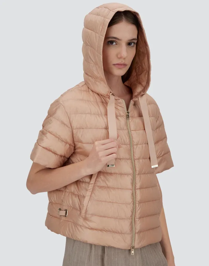 Herno CAPE IN NYLONULTRALIGHT Light Pink Women Capes