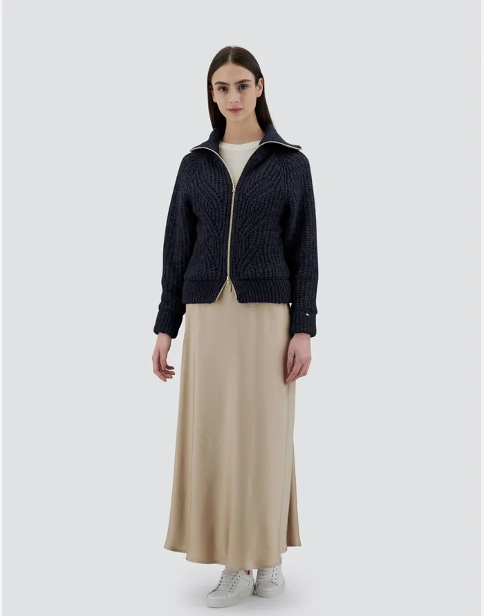Herno CARDIGANIN ANGEL Navy Blue Women Sweaters and Cardigan