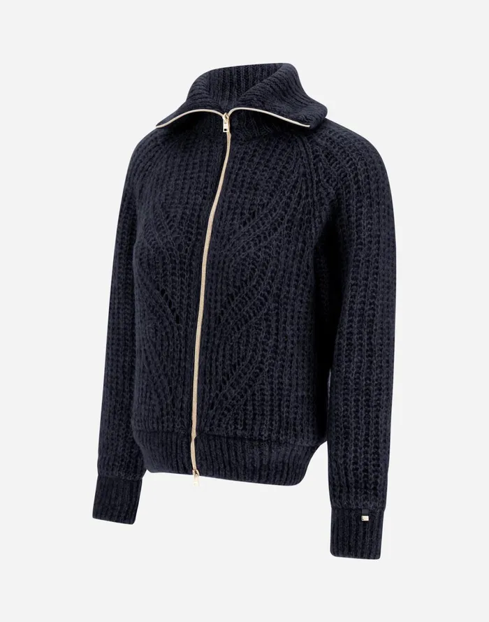 Herno CARDIGANIN ANGEL Navy Blue Women Sweaters and Cardigan