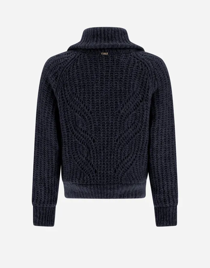 Herno CARDIGANIN ANGEL Navy Blue Women Sweaters and Cardigan