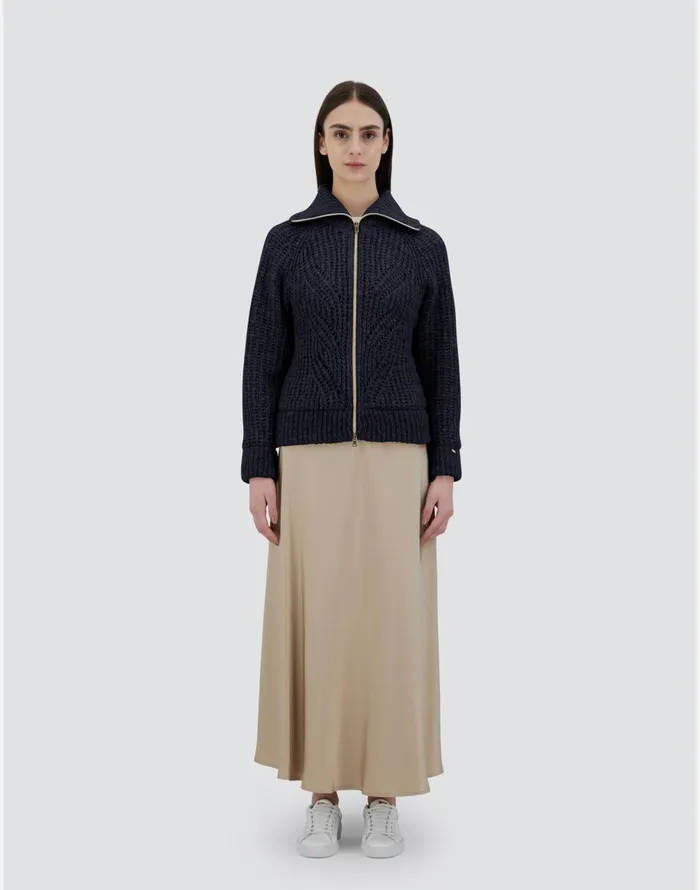 Herno CARDIGANIN ANGEL Navy Blue Women Sweaters and Cardigan