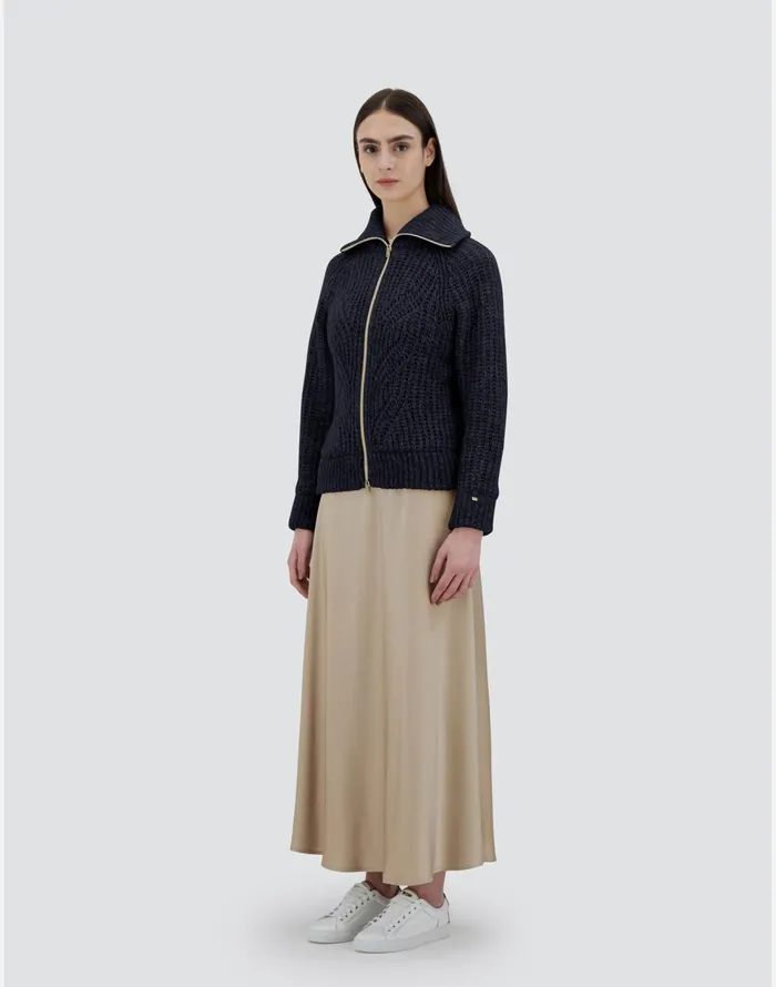 Herno CARDIGANIN ANGEL Navy Blue Women Sweaters and Cardigan