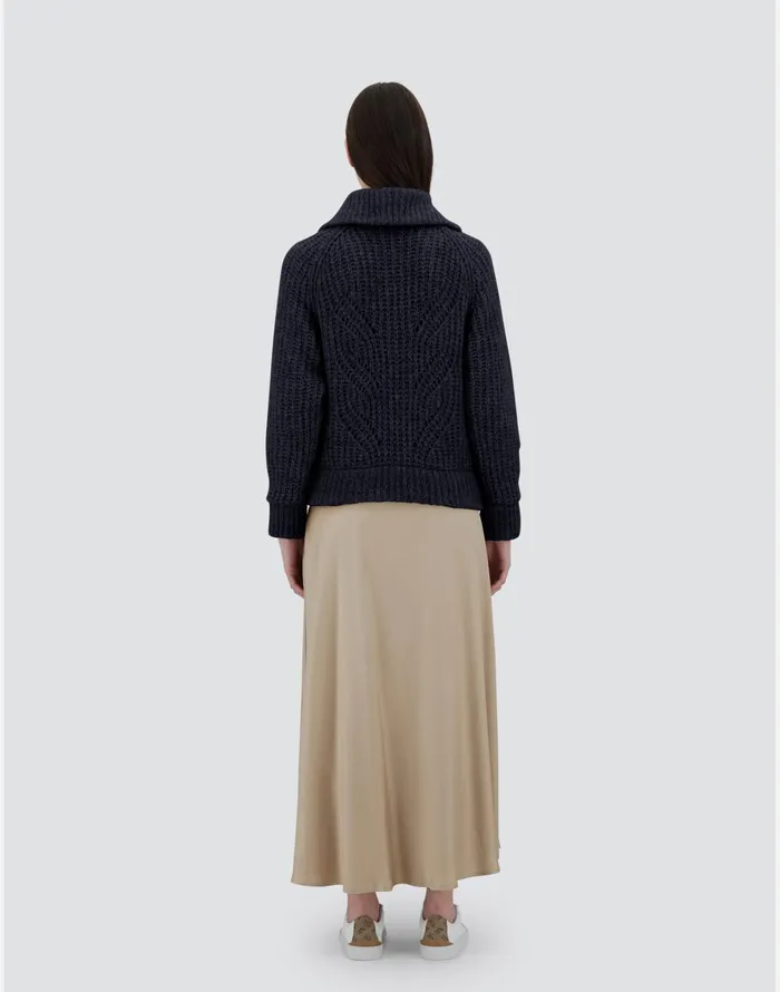 Herno CARDIGANIN ANGEL Navy Blue Women Sweaters and Cardigan
