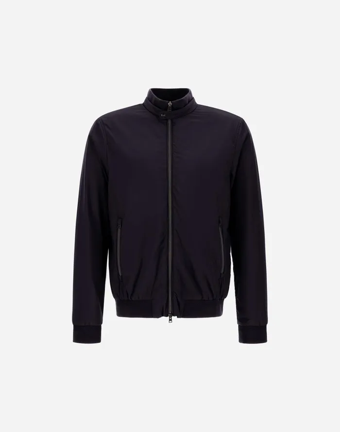 Herno ECOAGE HIGHCOLLAR BOMBER JACKET Blu Navy Men Bomber