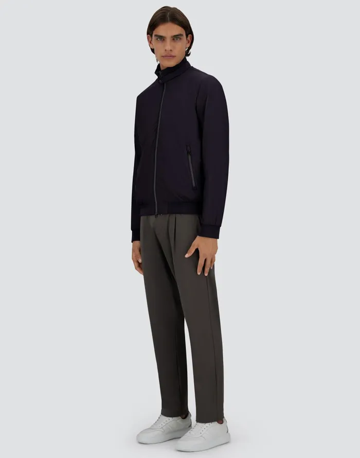 Herno ECOAGE HIGHCOLLAR BOMBER JACKET Blu Navy Men Bomber