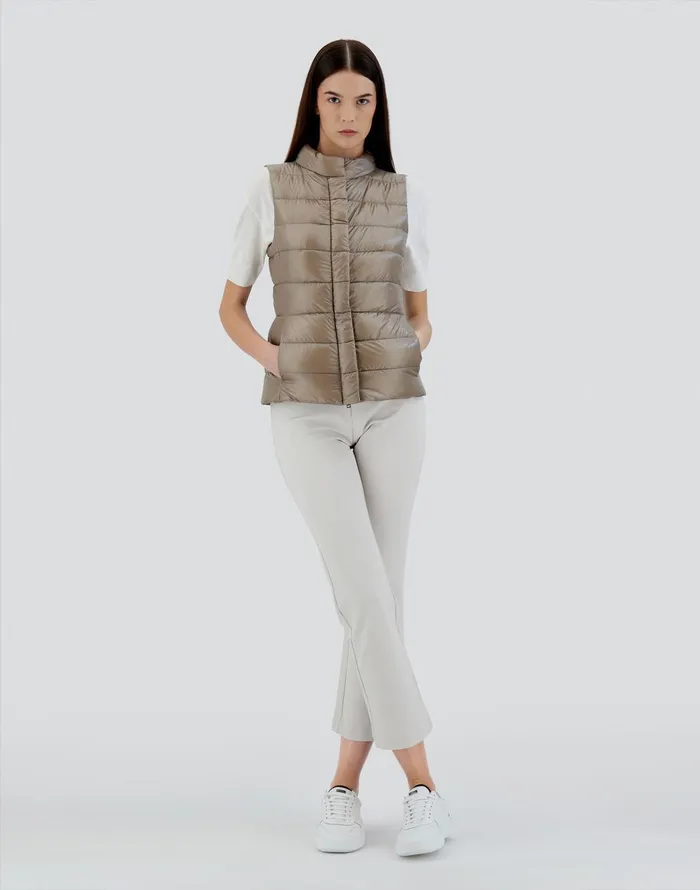 Herno GIULIA Dove Grey Women Vests
