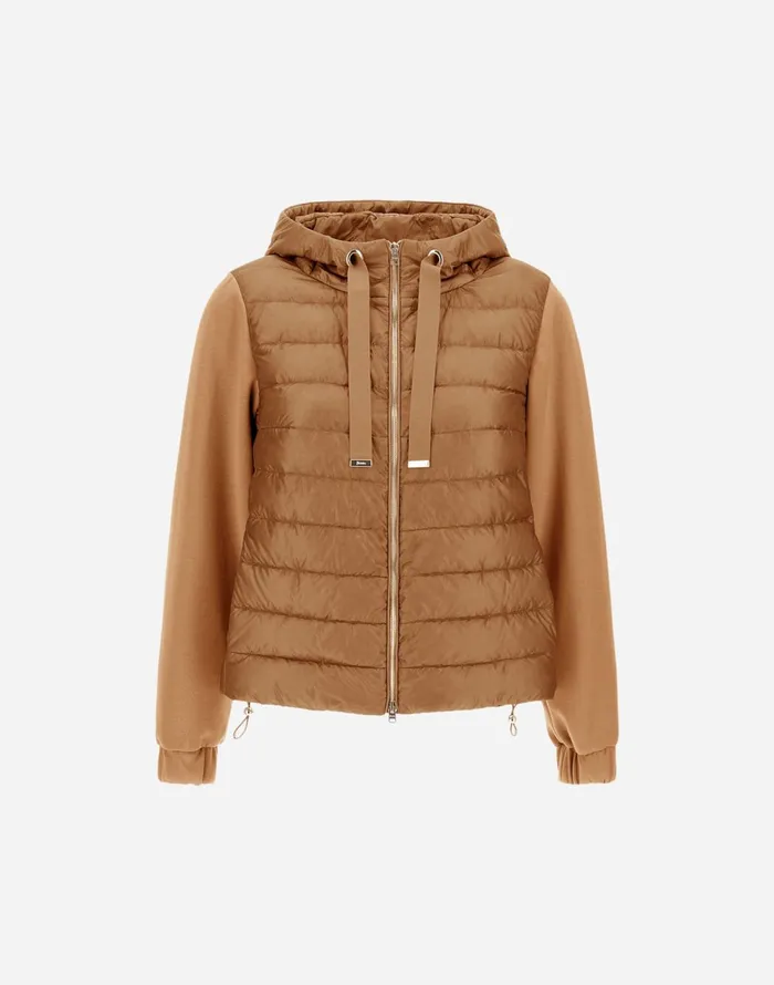 Herno JACKET IN YOGA AND NYLON ULTRALIGHT Camel Women Parka and Jackets