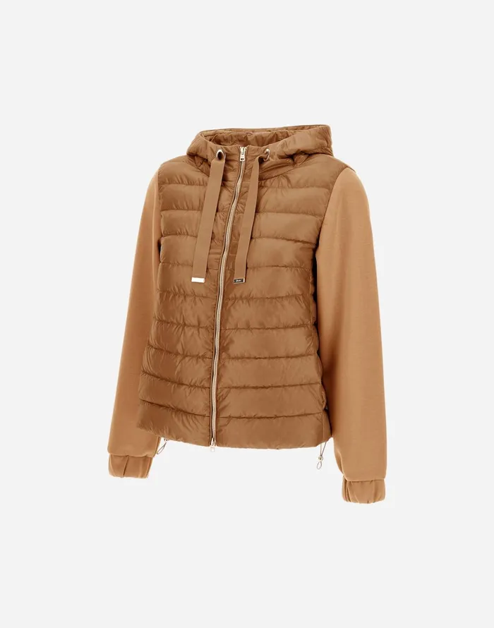 Herno JACKET IN YOGA AND NYLON ULTRALIGHT Camel Women Parka and Jackets