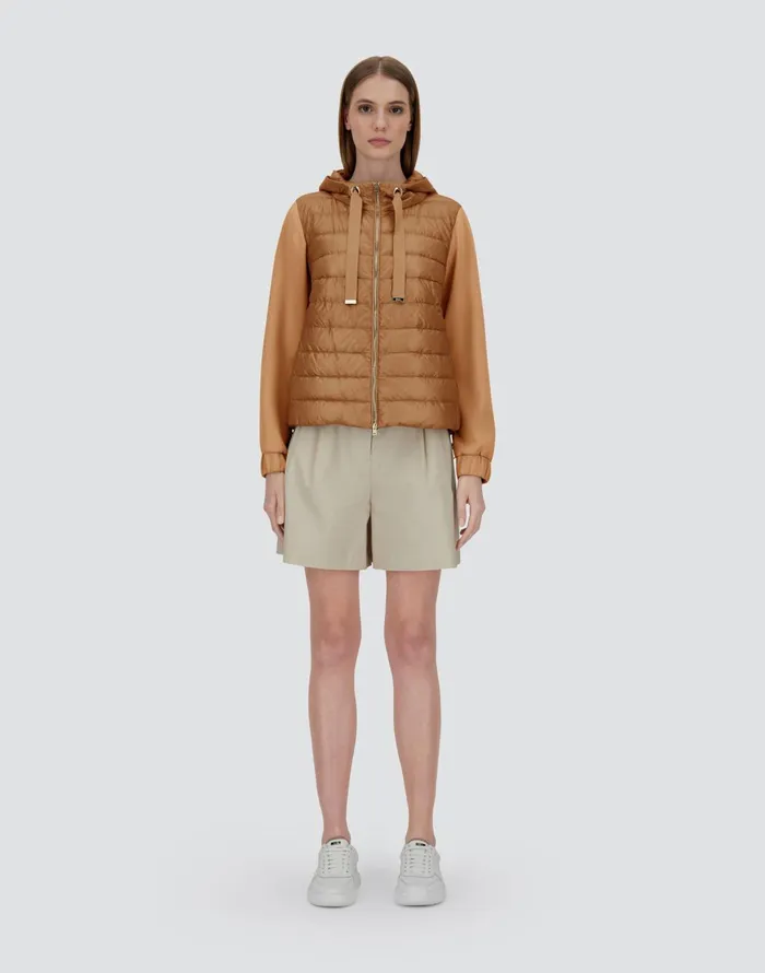Herno JACKET IN YOGA AND NYLON ULTRALIGHT Camel Women Parka and Jackets