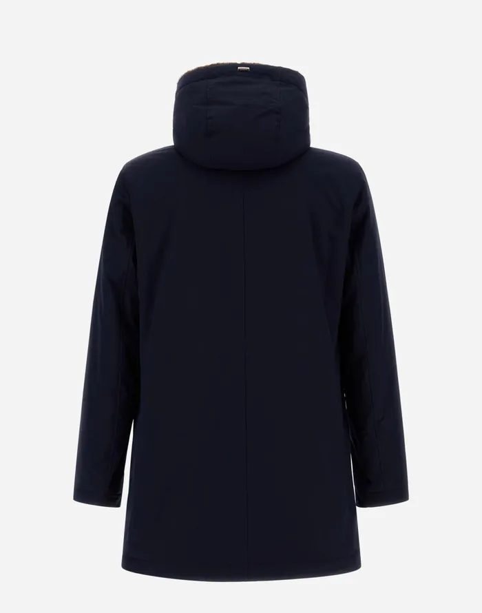 Herno KEYSTONE PARKA WITH SYNTHETIC FABRIC LINING Bluebrown Men Parka and Jackets