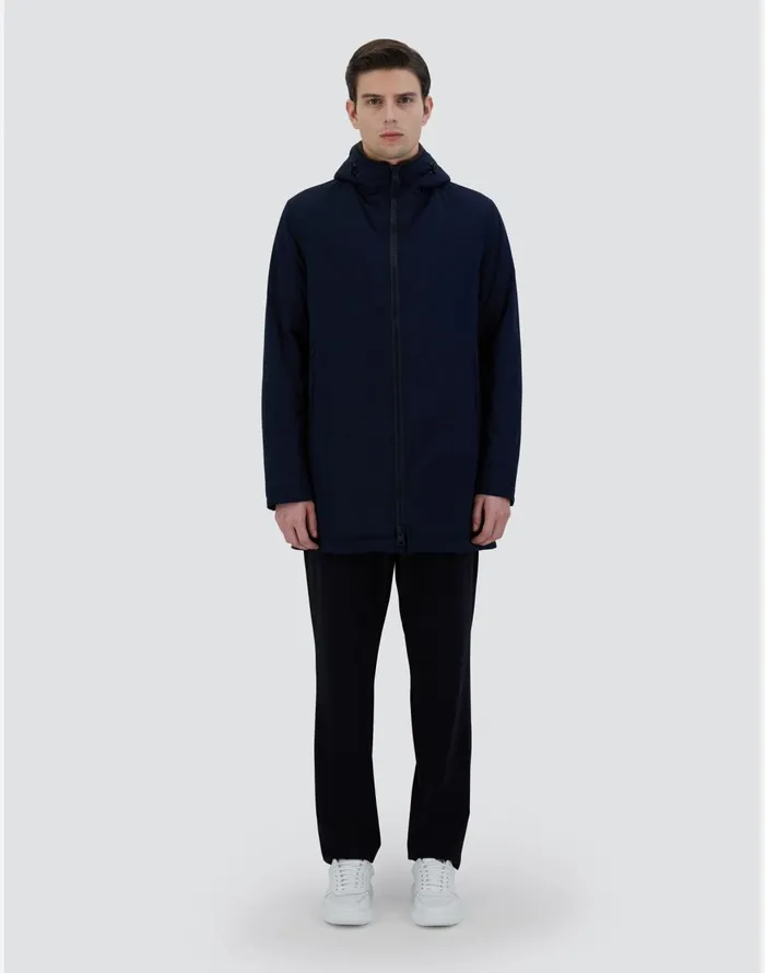 Herno KEYSTONE PARKA WITH SYNTHETIC FABRIC LINING Bluebrown Men Parka and Jackets