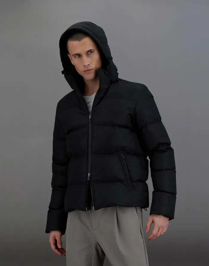 Herno LAMINAR JACKET IN 2 LAYERS WINDSTOPPER Black Men Laminar Down Jackets