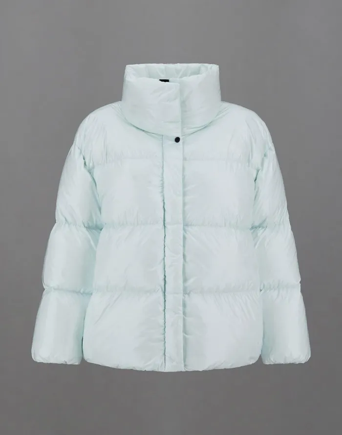 Herno LAMINAR JACKET IN 2L GLAZED RIPSTOP Icelight Blue Women Laminar Down Jackets
