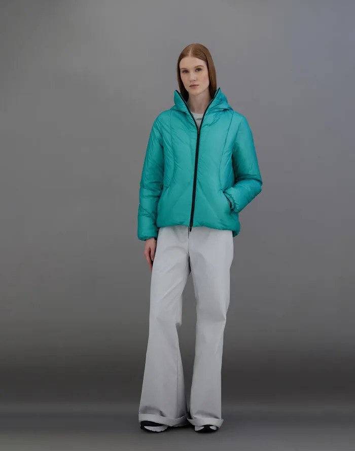 Herno LAMINAR JACKET IN TRANSLUCENT RIPSTOP Pastel Green Women Laminar Down Jackets