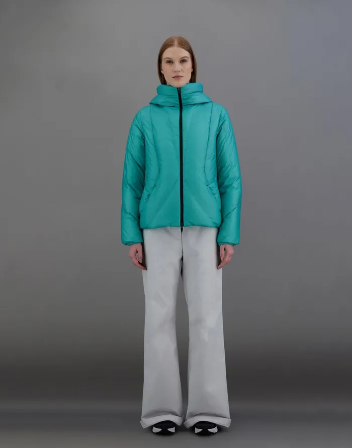 Herno LAMINAR JACKET IN TRANSLUCENT RIPSTOP Pastel Green Women Laminar Down Jackets