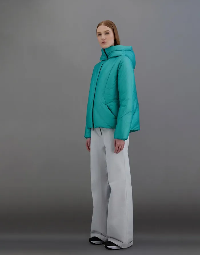 Herno LAMINAR JACKET IN TRANSLUCENT RIPSTOP Pastel Green Women Laminar Down Jackets