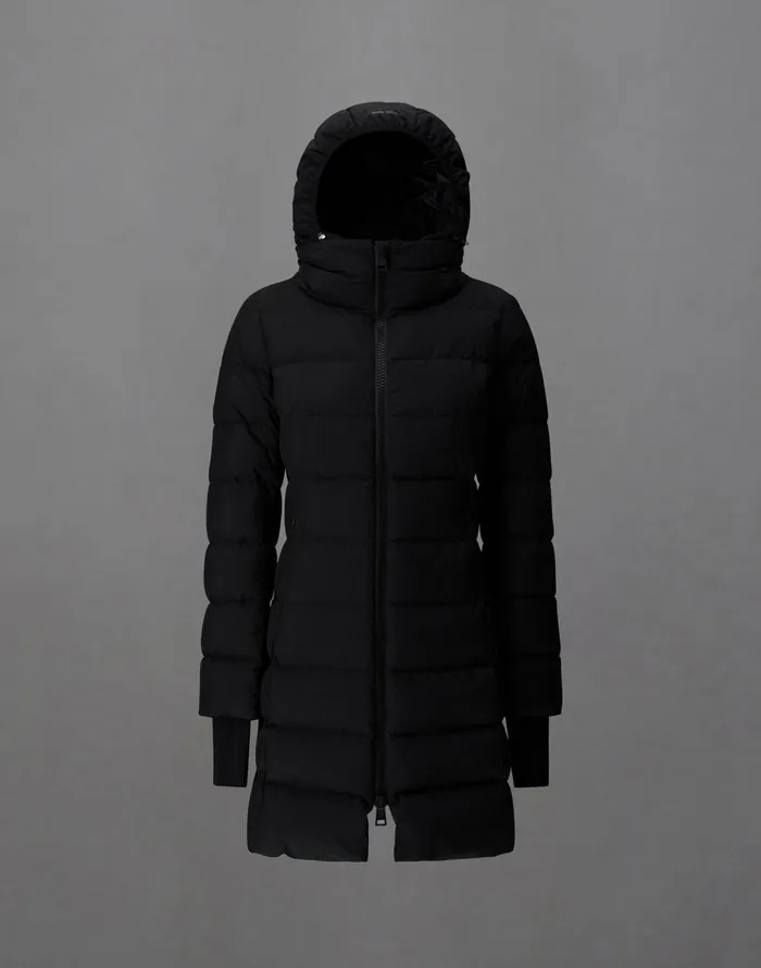 Herno LAMINAR SLIMFIT COAT IN GORETEX INFINIUM WINDSTOPPER Black Women Parka and Jackets