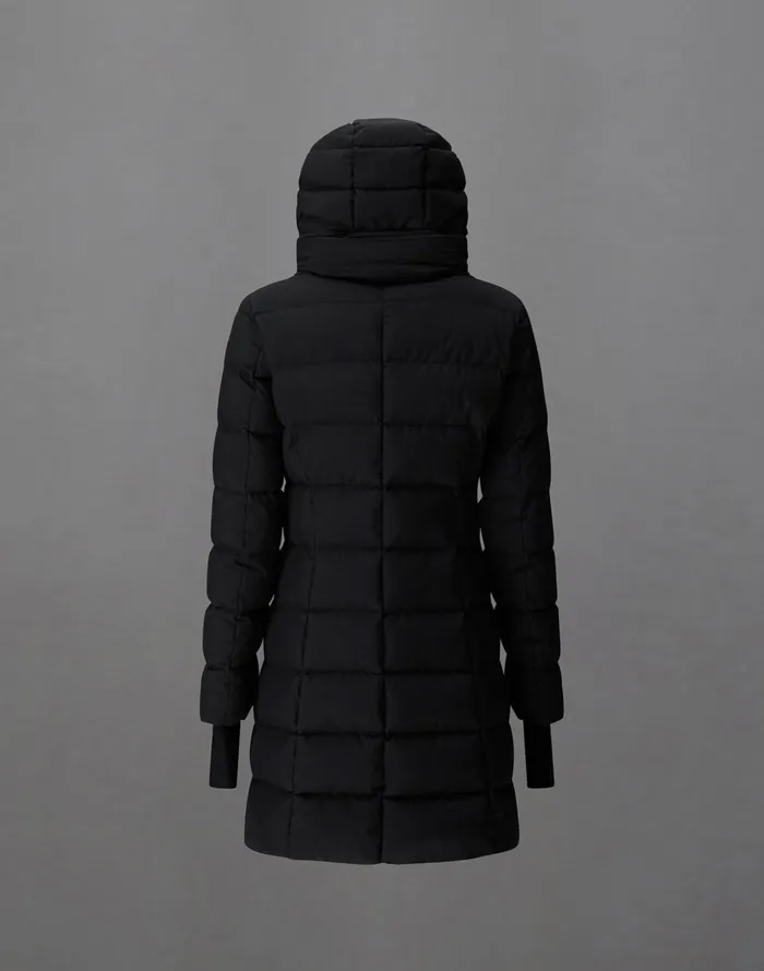 Herno LAMINAR SLIMFIT COAT IN GORETEX INFINIUM WINDSTOPPER Black Women Parka and Jackets