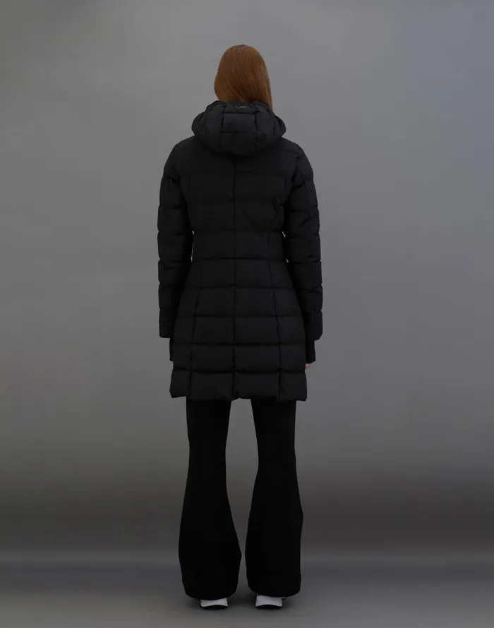 Herno LAMINAR SLIMFIT COAT IN GORETEX INFINIUM WINDSTOPPER Black Women Parka and Jackets