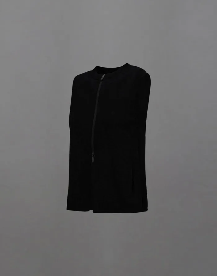 Herno LAMINAR TOP IN CONY KNIT AND EXTRALIGHT STRETCH Black Women Sweaters and Cardigan