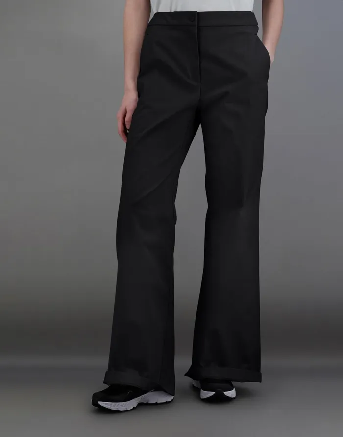 Herno LAMINAR TROUSERS IN SOFT TWILL Black Women Trousers