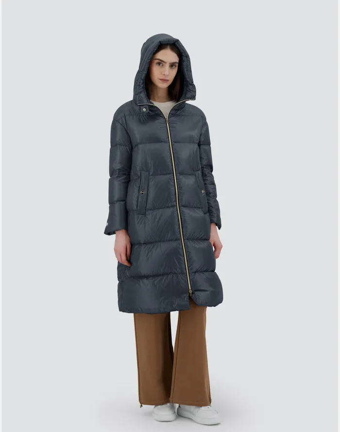 Herno PARKA IN NYLONULTRALIGHT Navy Blue Women Parka and Jackets