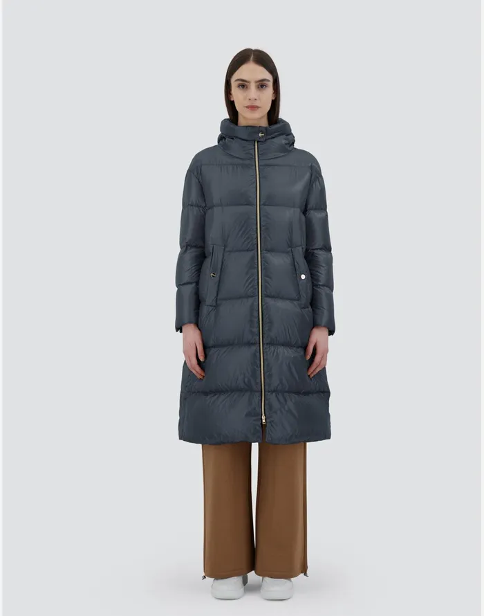 Herno PARKA IN NYLONULTRALIGHT Navy Blue Women Parka and Jackets