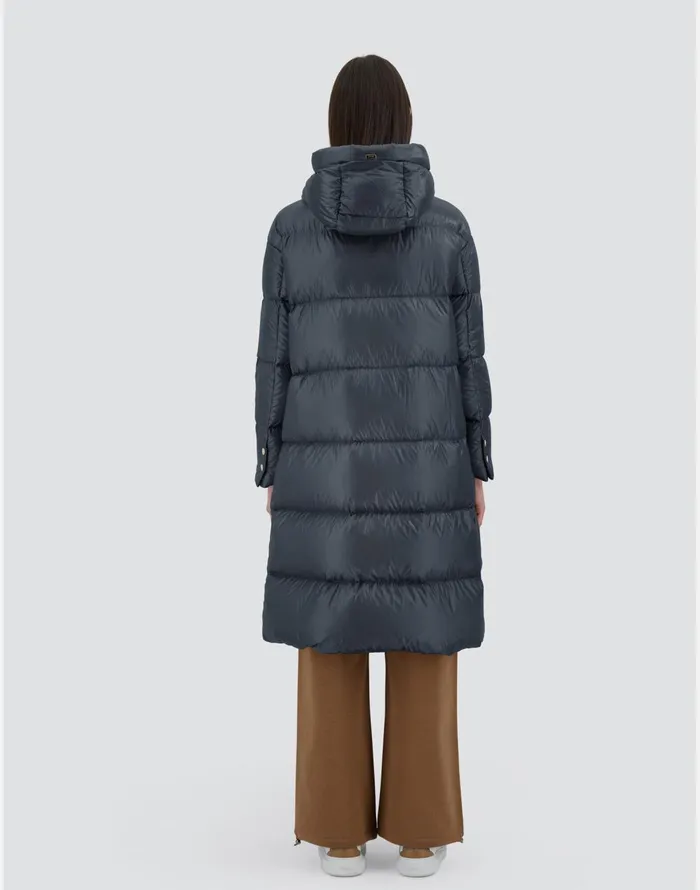 Herno PARKA IN NYLONULTRALIGHT Navy Blue Women Parka and Jackets