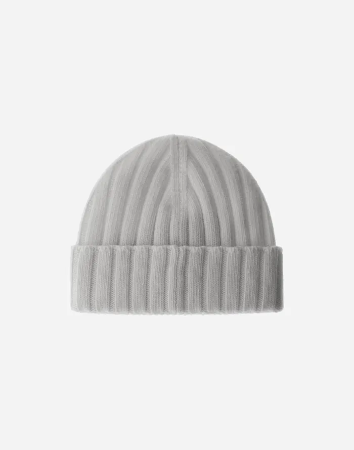 Herno RESORT BEANIE IN INFINITY WOOL RIB Putty Men Hats