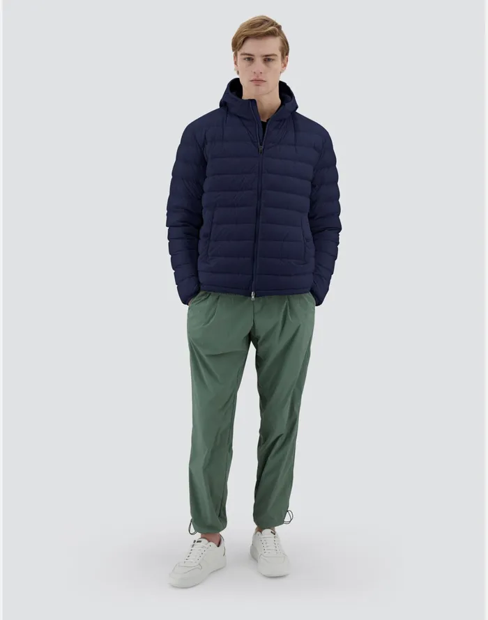 Herno RESORT BOMBER JACKET IN LIGHT NYLON STRETCH Blue Men Bomber