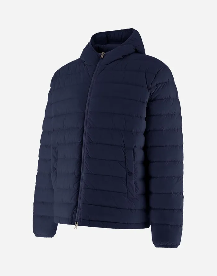 Herno RESORT BOMBER JACKET IN LIGHT NYLON STRETCH Blue Men Bomber