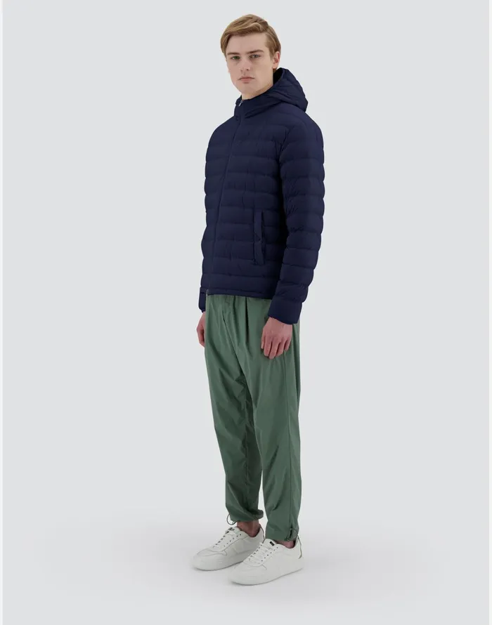 Herno RESORT BOMBER JACKET IN LIGHT NYLON STRETCH Blue Men Bomber