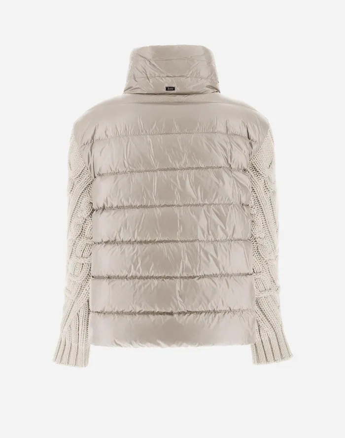 Herno RESORT CAPE IN NYLON ULTRALIGHT and INFINITY BRAID Chantilly Women Capes