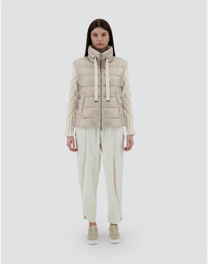 Herno RESORT CAPE IN NYLON ULTRALIGHT and INFINITY BRAID Chantilly Women Capes