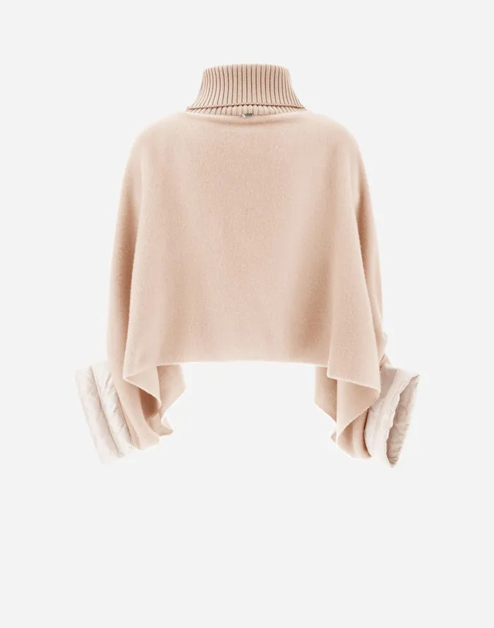 Herno RESORT PONCHO IN SOFT PONCHO and NYLON ULTRALIGHT Chantilly Women AShape