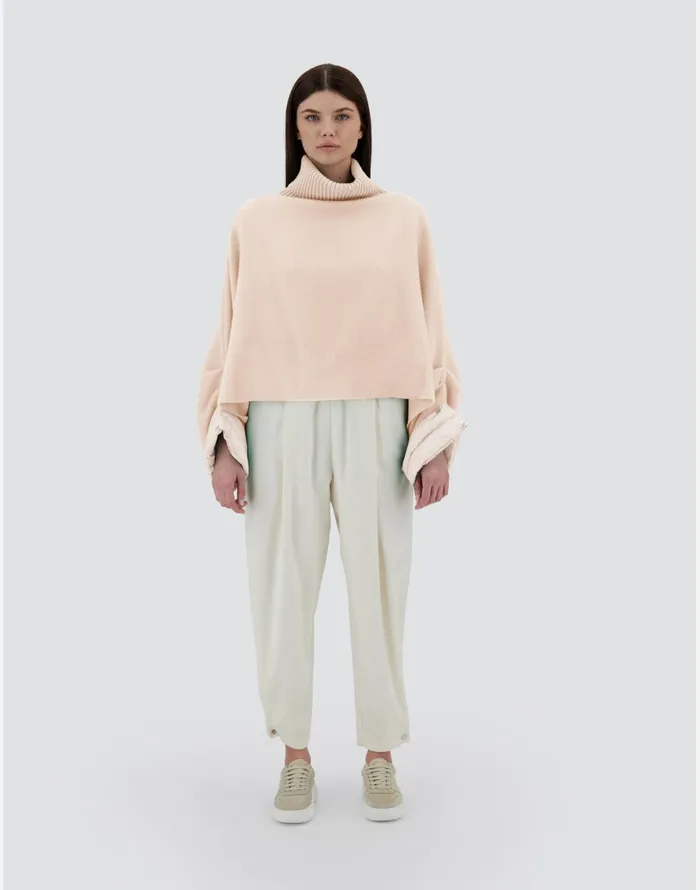 Herno RESORT PONCHO IN SOFT PONCHO and NYLON ULTRALIGHT Chantilly Women AShape