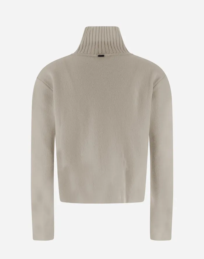 Herno RESORT SWEATER IN INFINITY 3D Ivory Women Knitwear